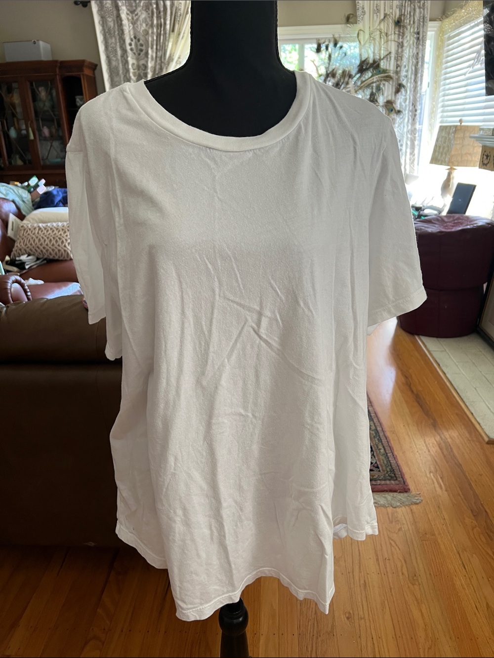 T.La White Short Sleeve Tee- bought at anthropology  made in USA plus size